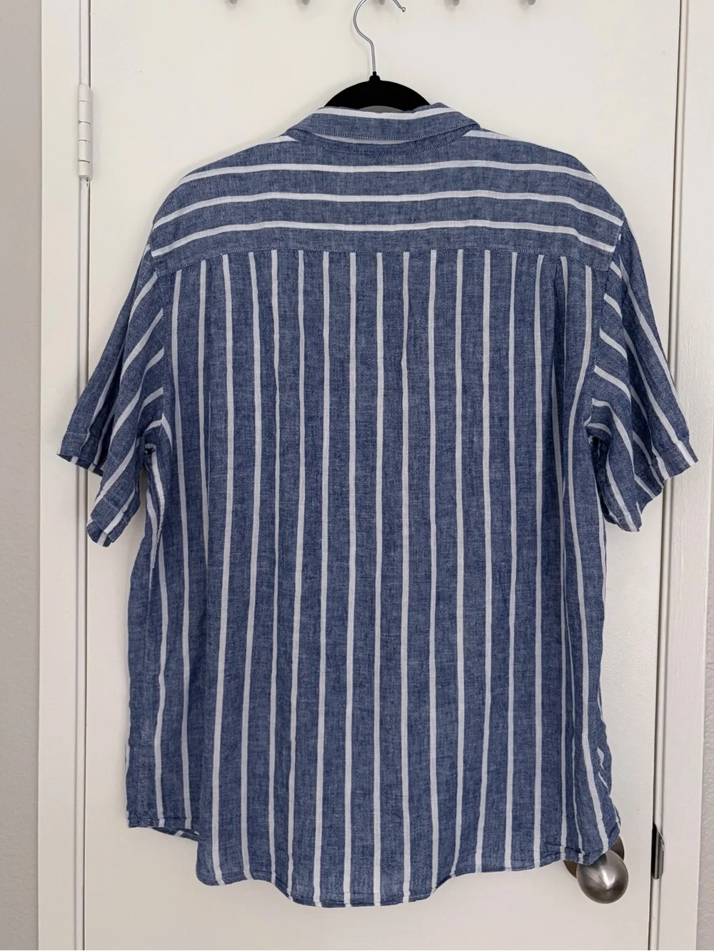 Weatherproof Vintage Linen Cotton Striped Button-Down Shirt